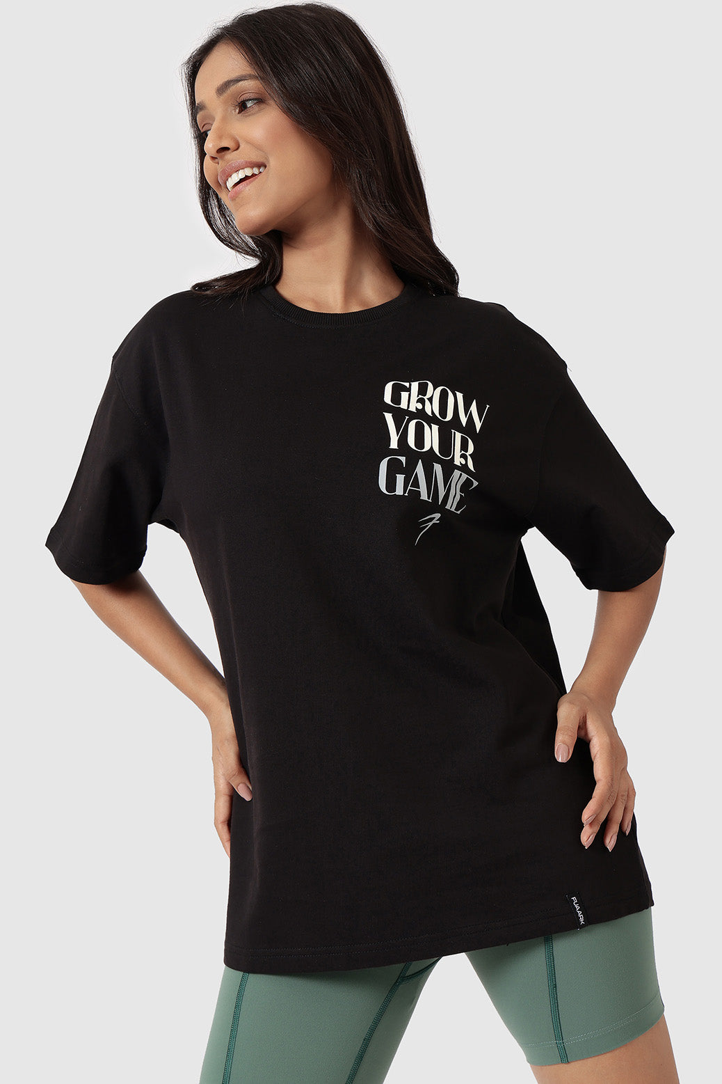 Grow Oversized T-shirts Black