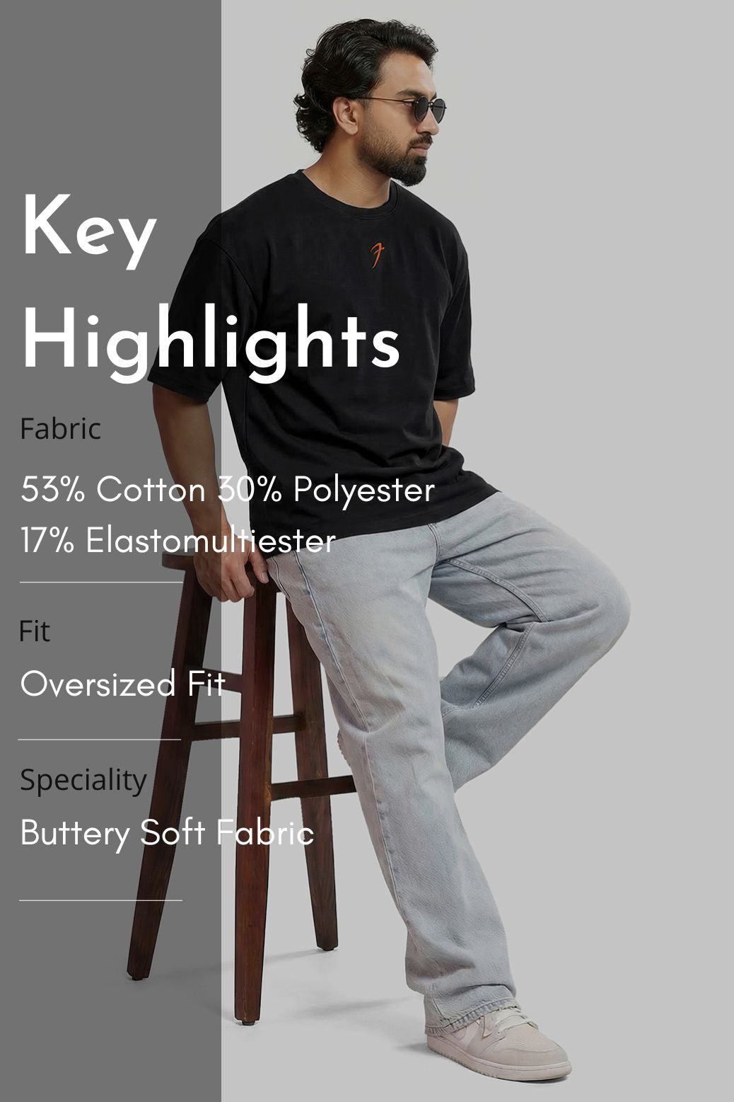 Iconic Oversized T-shirt Black