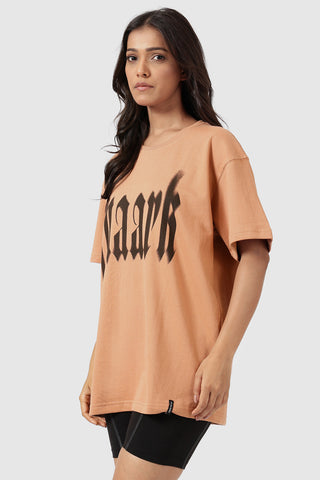 Blurred Oversized T-shirts Warm Beige