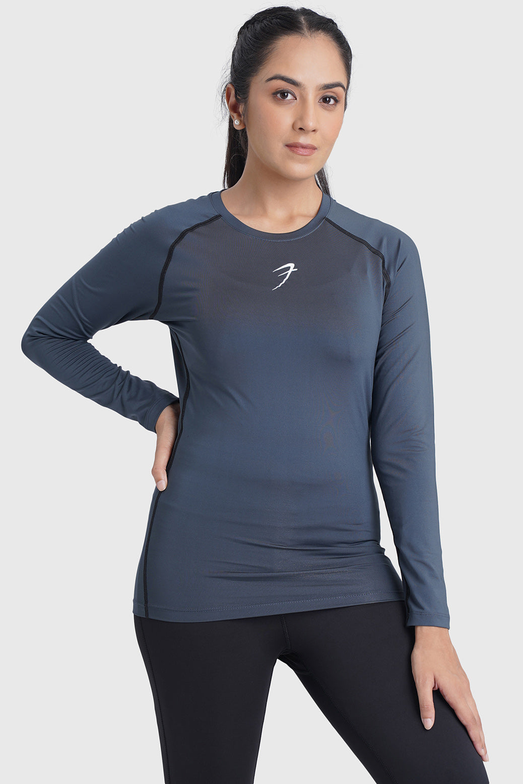 Compression Full T-shirt Grey