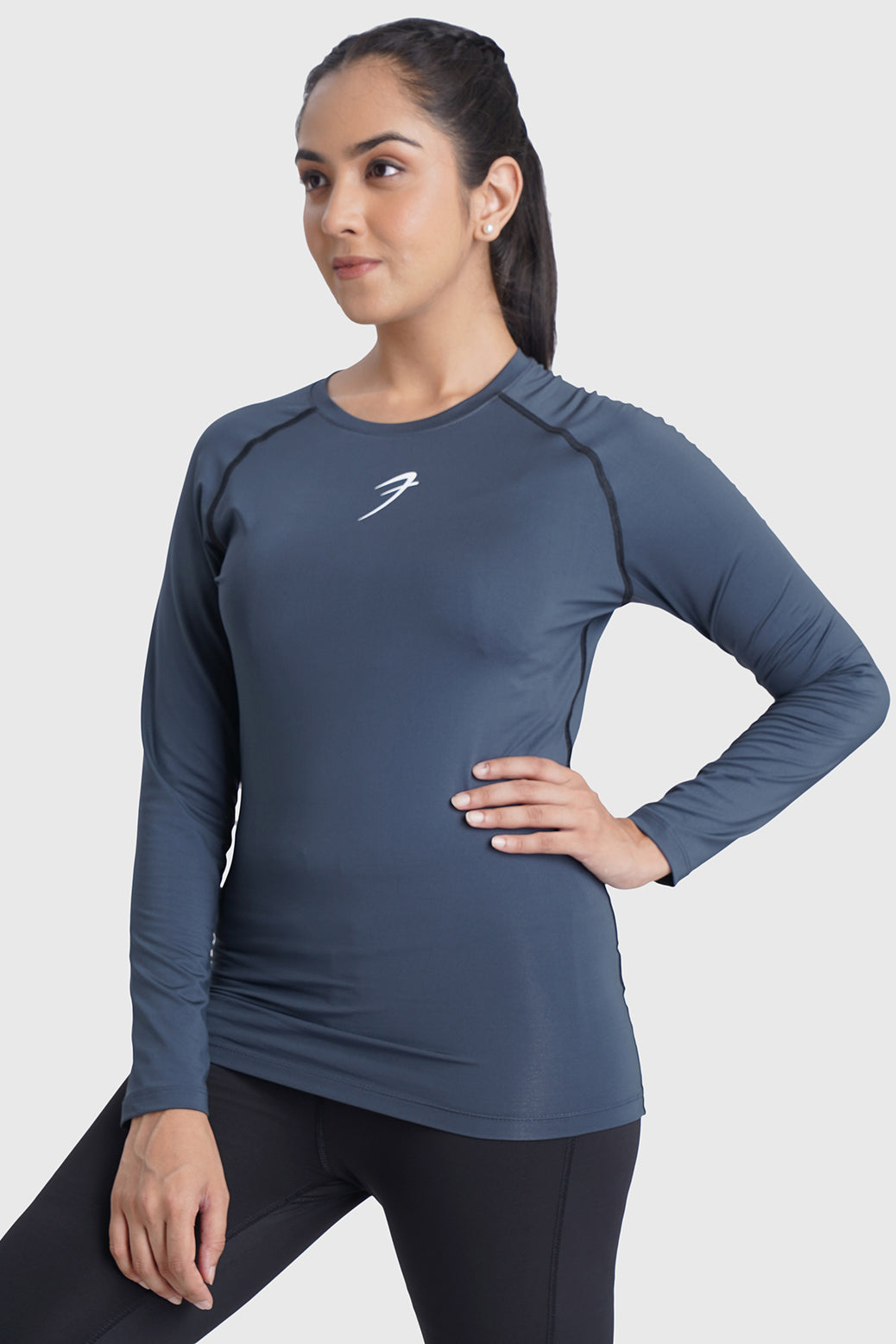 Compression Full T-shirt Grey