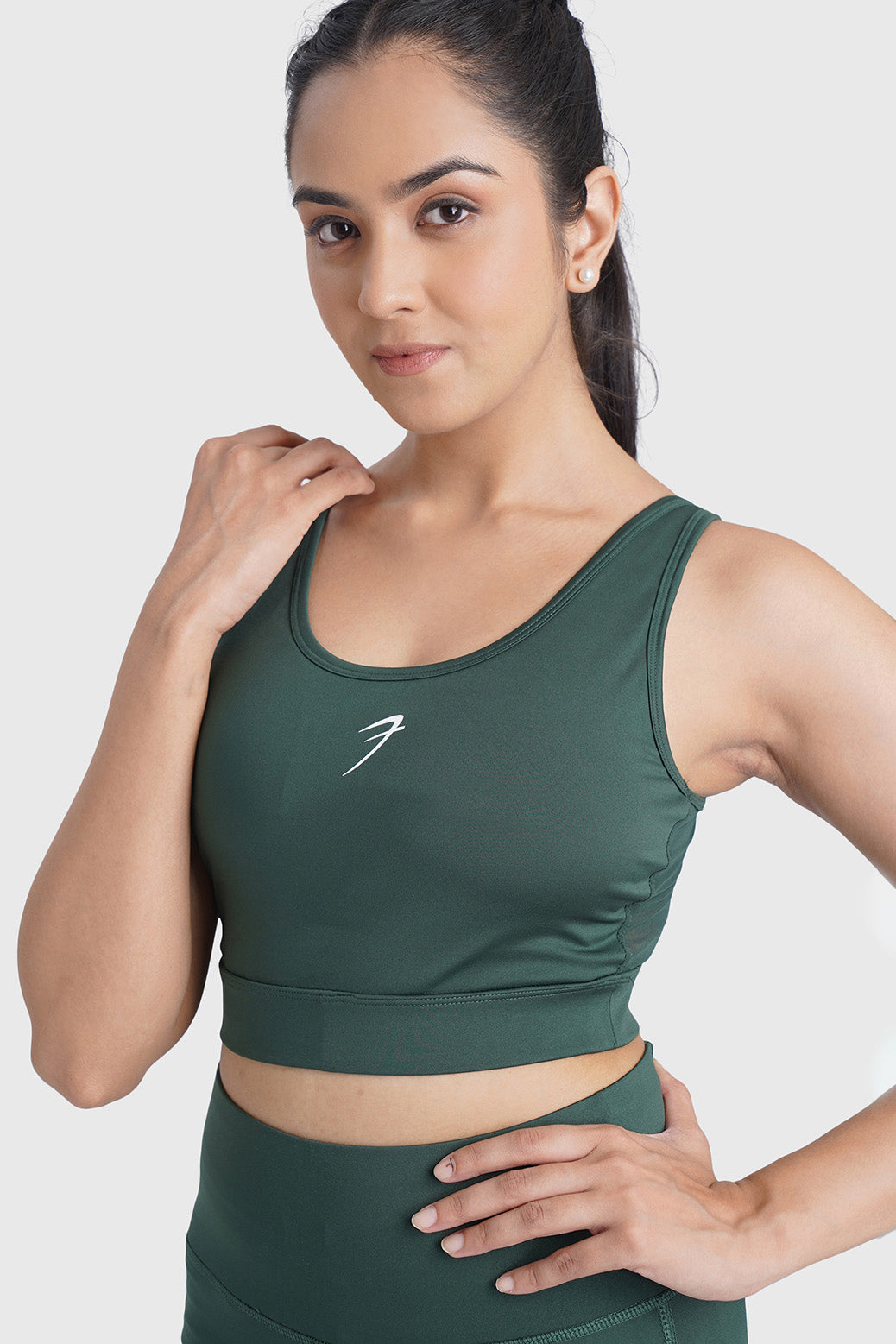 Active Full Support Sports Bra Green