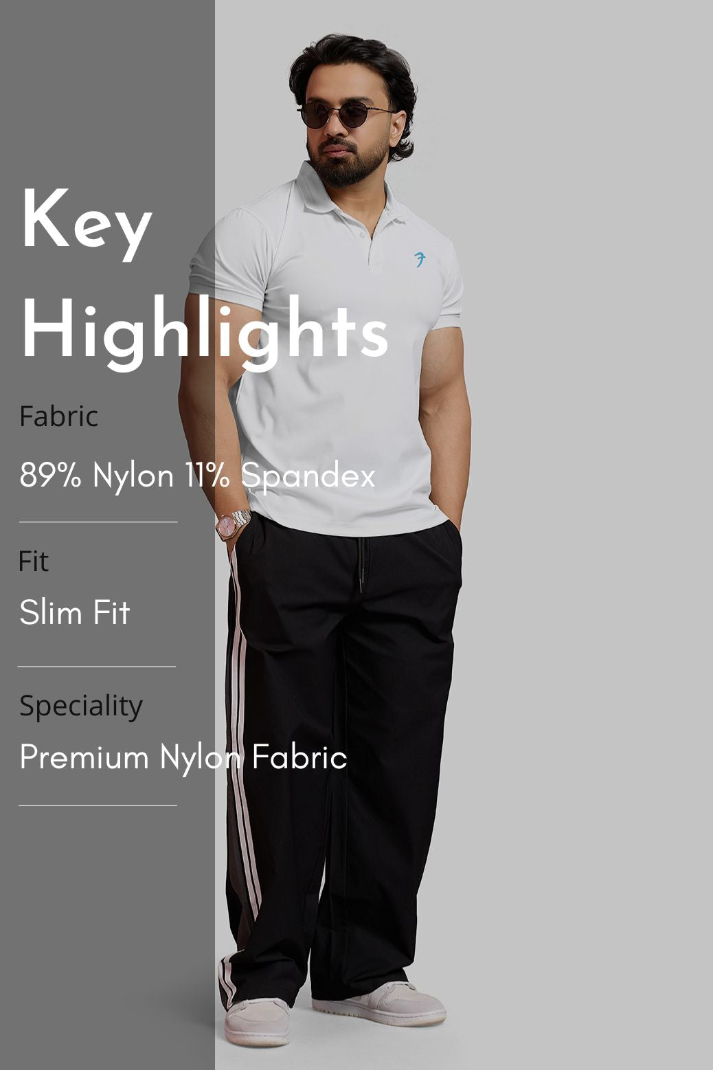 Obsidian Polo T-shirt White