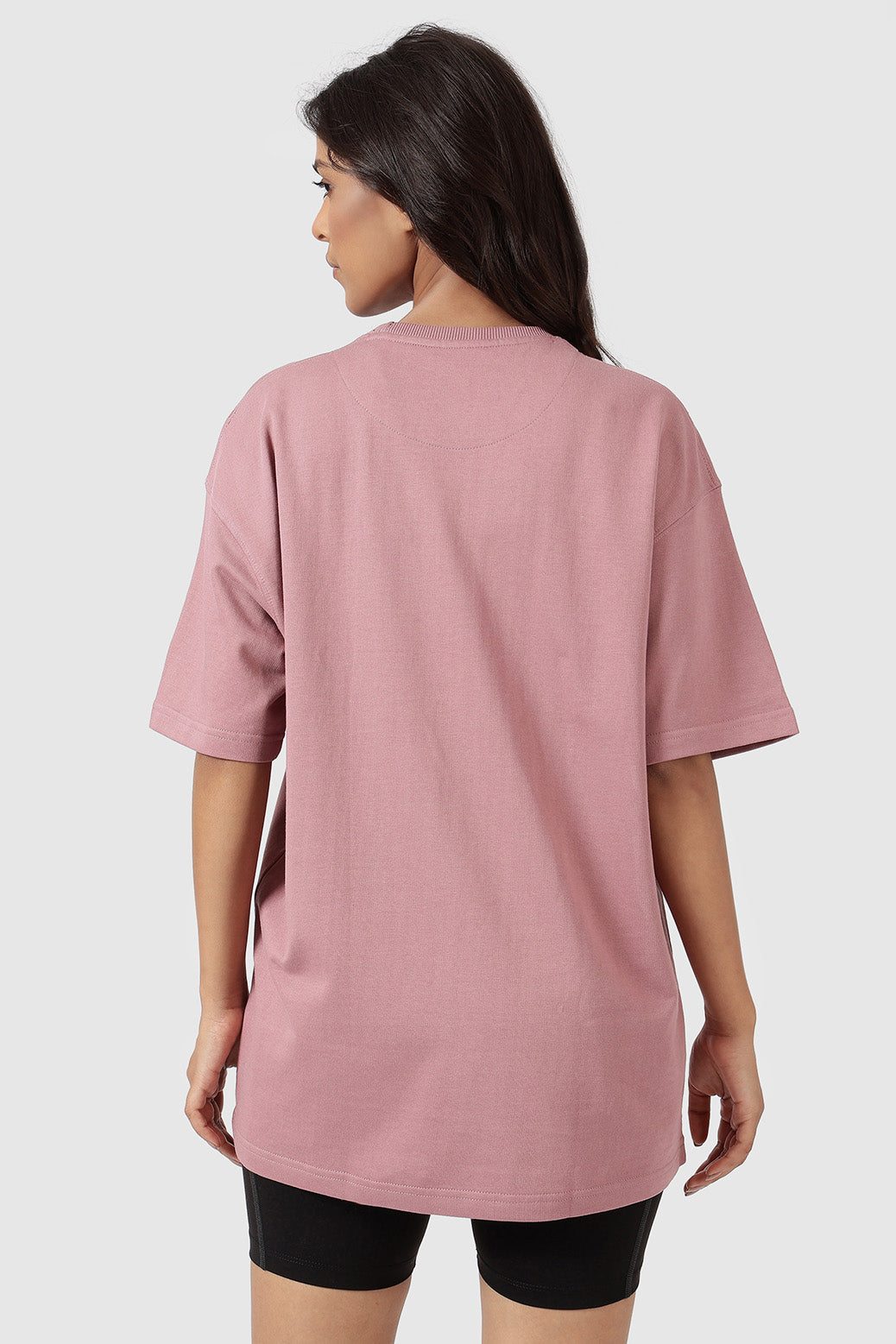 Blurred Oversized T-shirts Dusk Pink