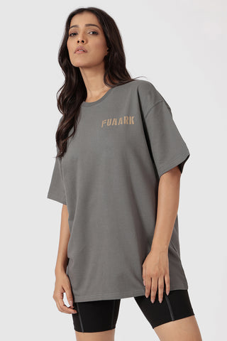 Rage Oversized T-shirts Charcoal