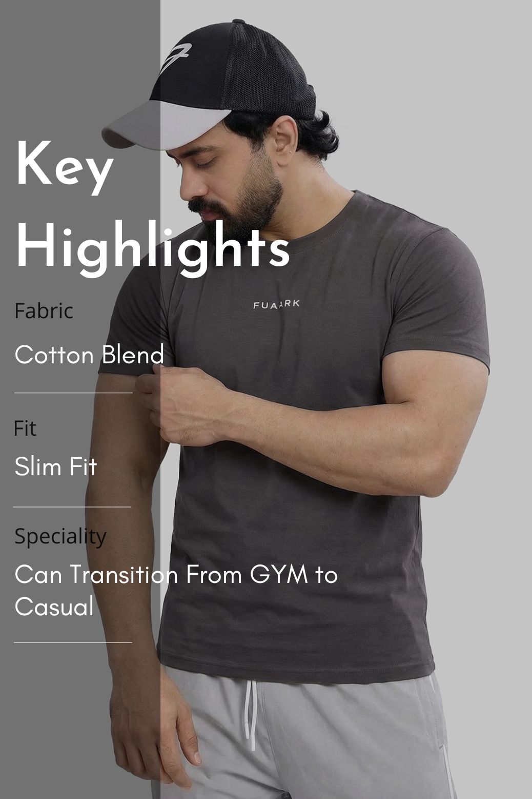 Legacy Crew Neck T-shirt Dark Grey