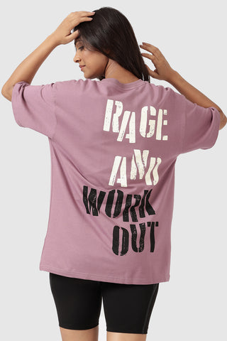 Rage Oversized T-shirts Dusk Purple