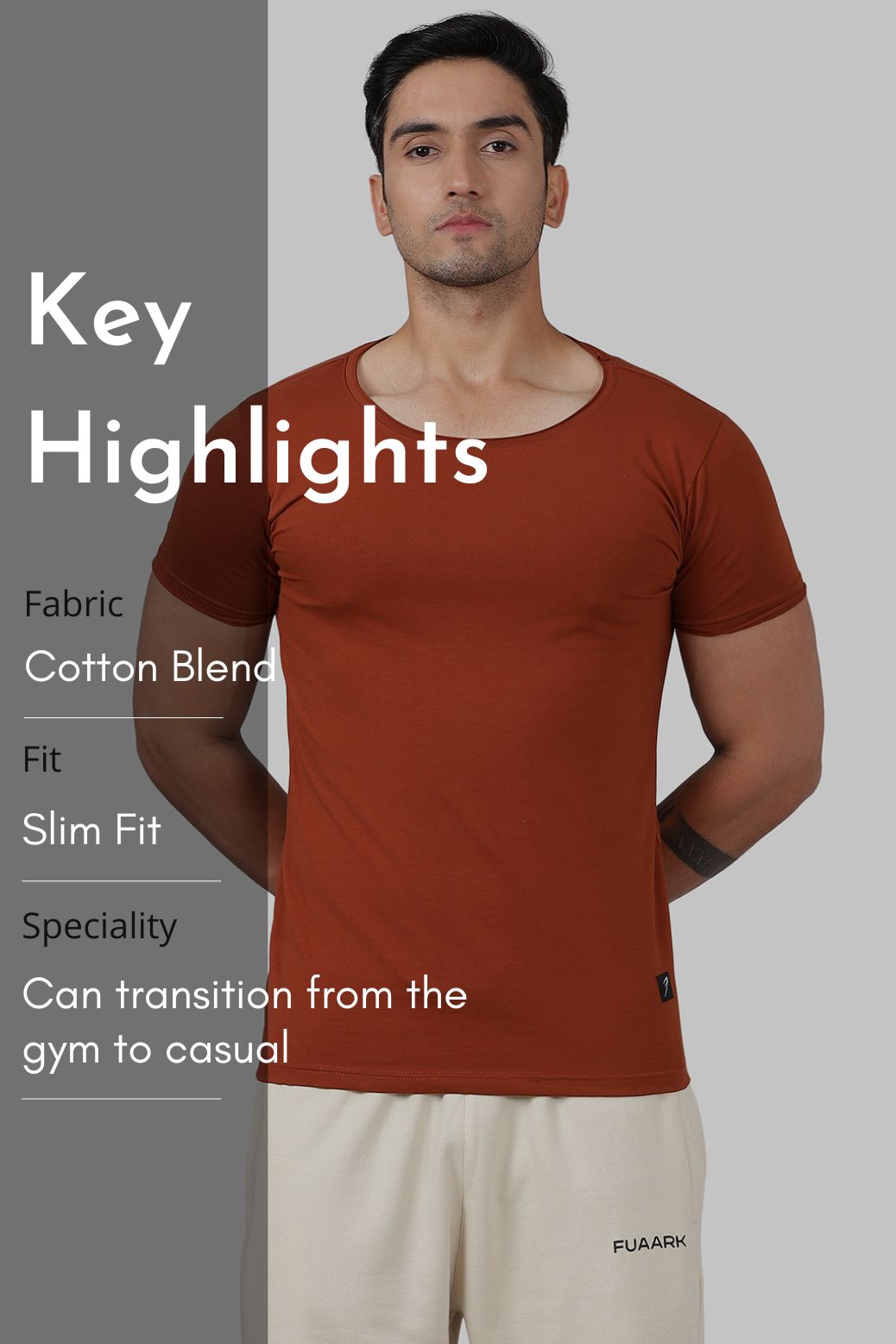 Legacy Scoop Neck T-shirt Salsa Brown