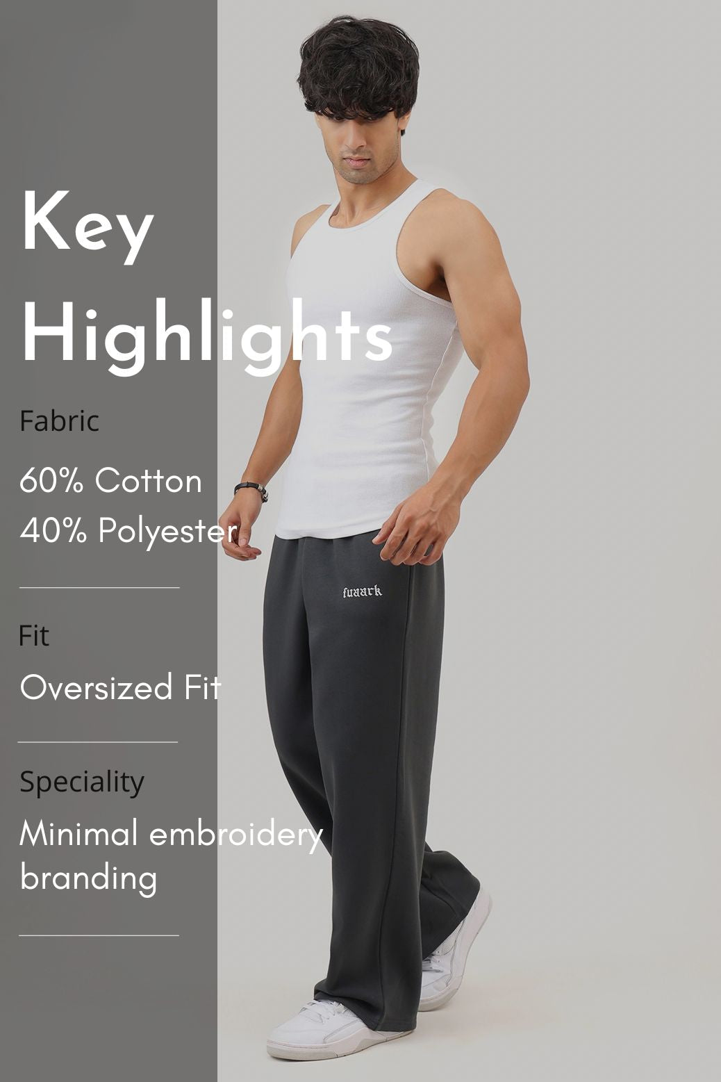 Heavyweight Loose Tracks Dark Grey
