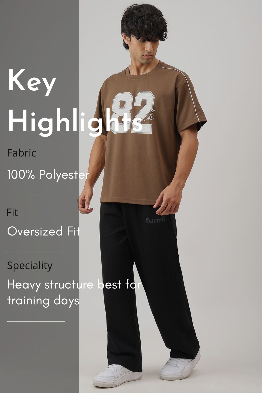 Edgeline Oversized T-shirt Brown