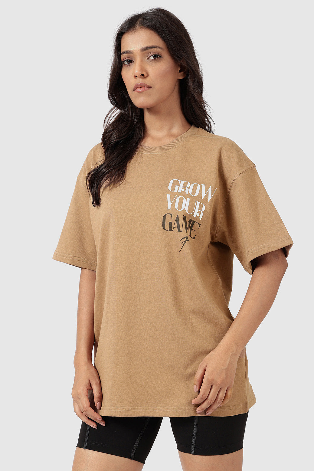 Grow Oversized T-shirts Brown