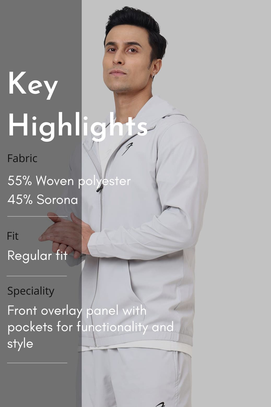 Thread Jacket Light Grey