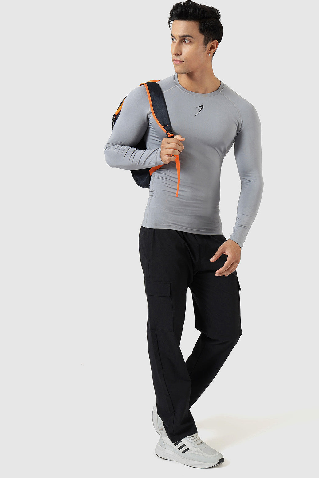 Compression Fullsleeves T-shirt Sea Grey