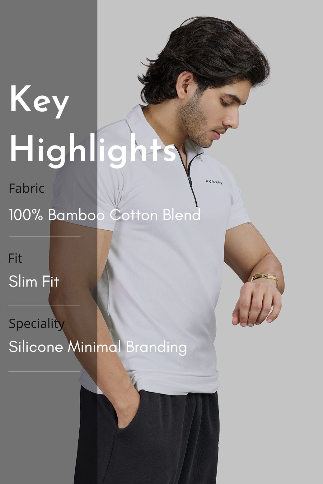 Elevate Polo T-shirt White