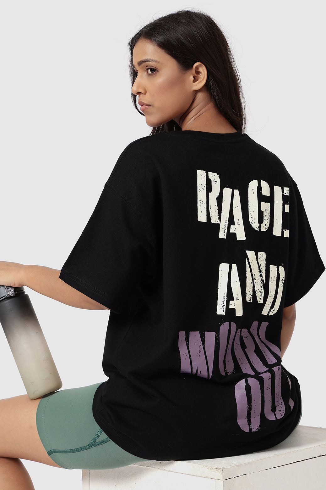 Rage Oversized T-shirts Black