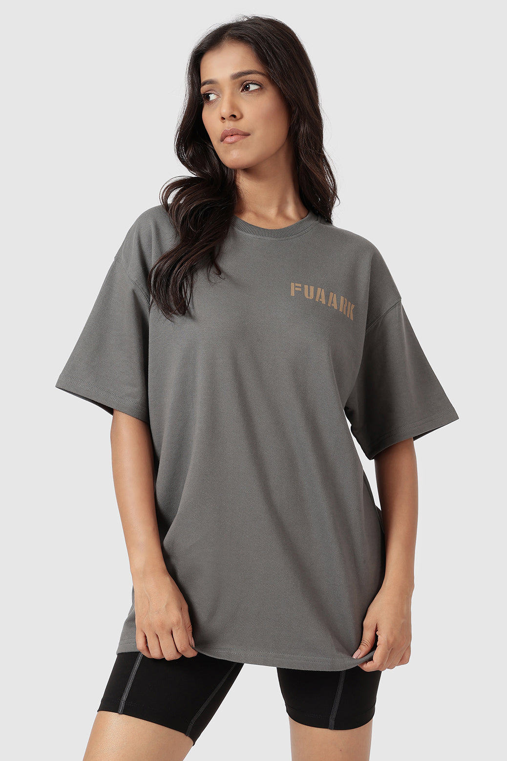 Rage Oversized T-shirts Charcoal