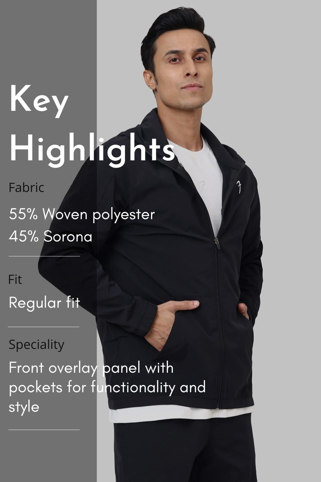 Thread Jacket Black