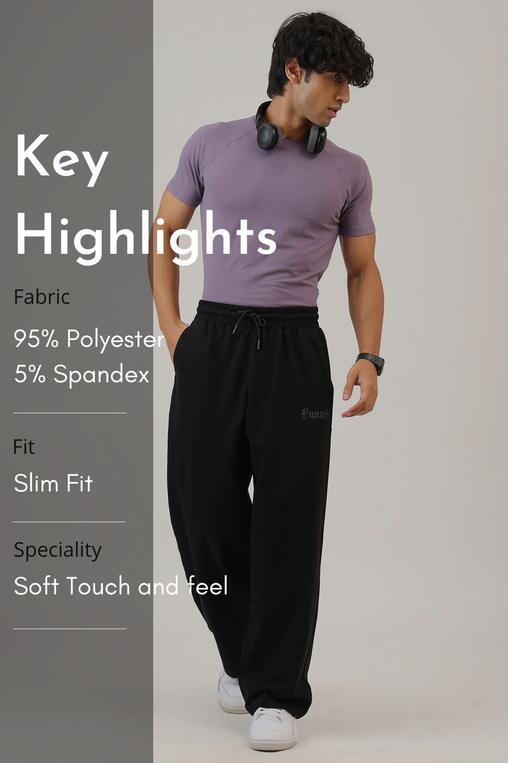 Essential Soft Slim T-shirt Purple