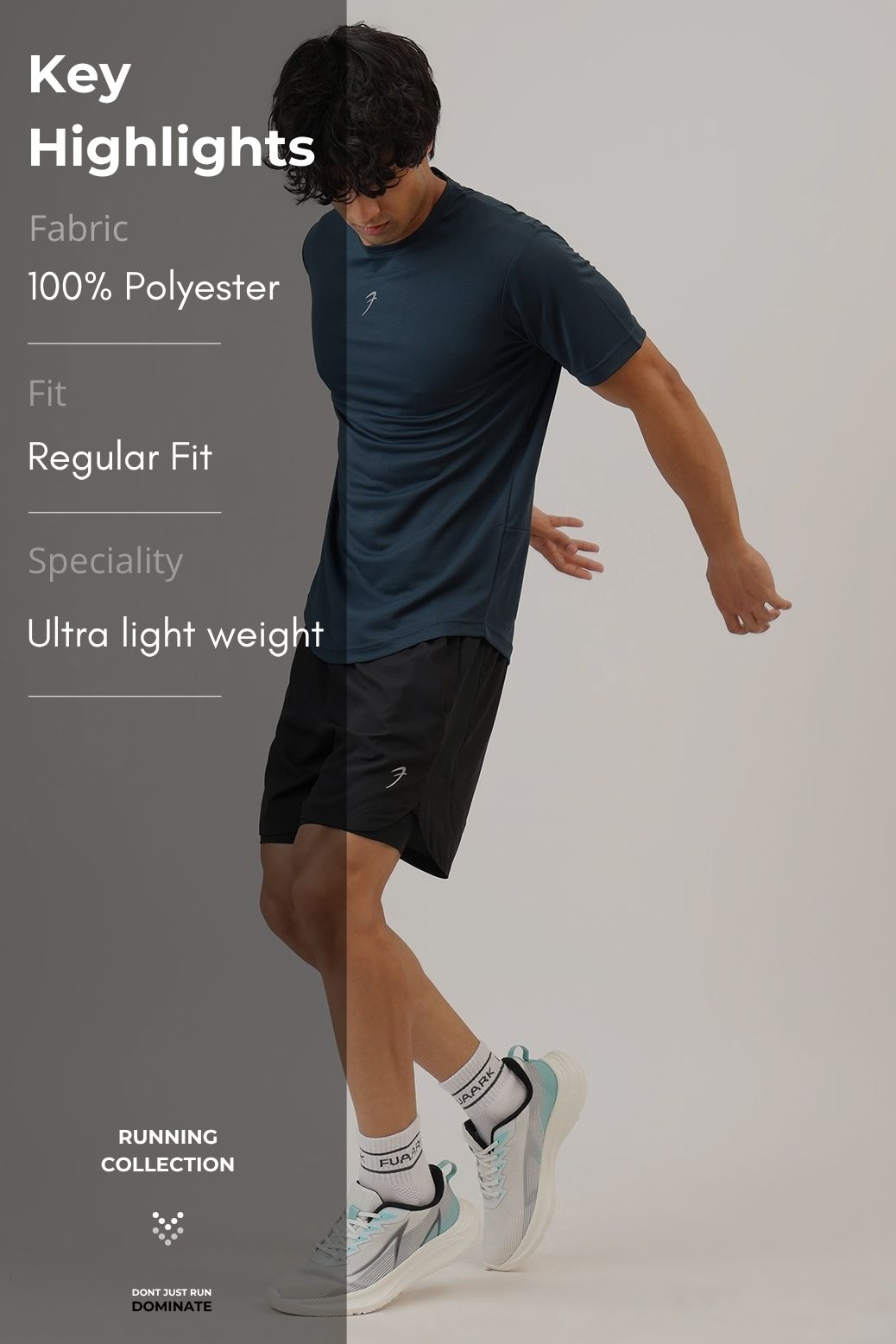 Speed Running T-shirt Sea Green
