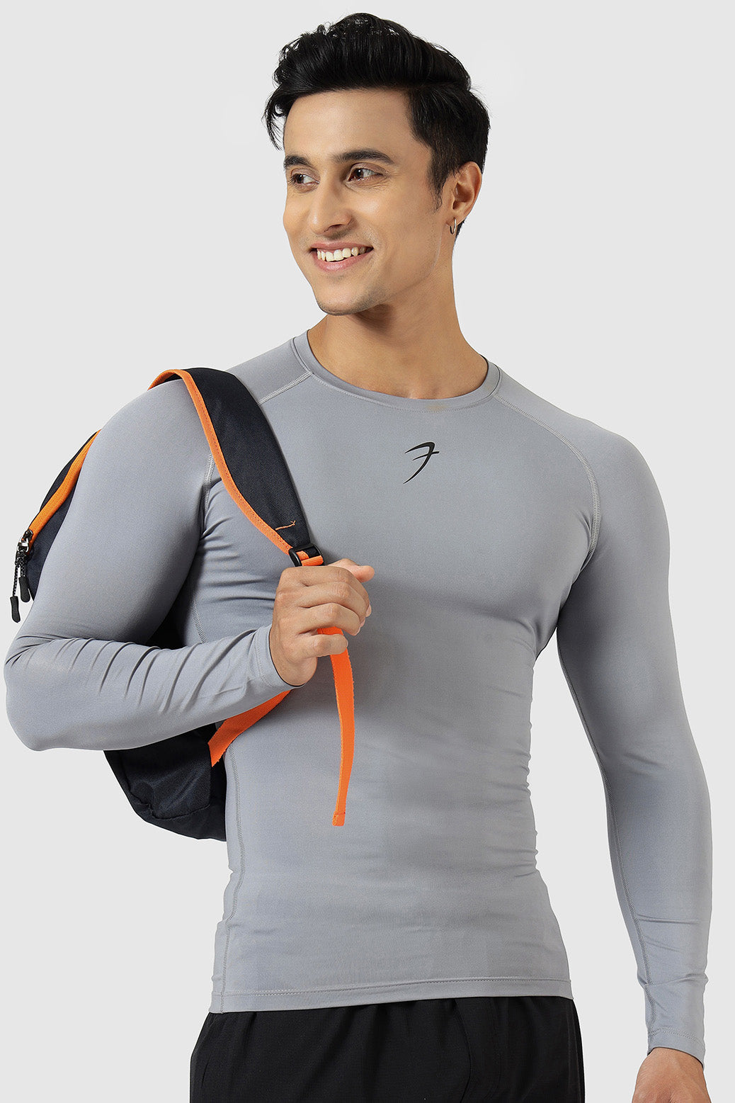 Compression Fullsleeves T-shirt Sea Grey