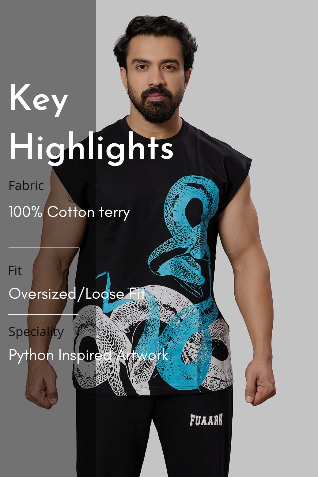 Python Capsleeves Tank Black