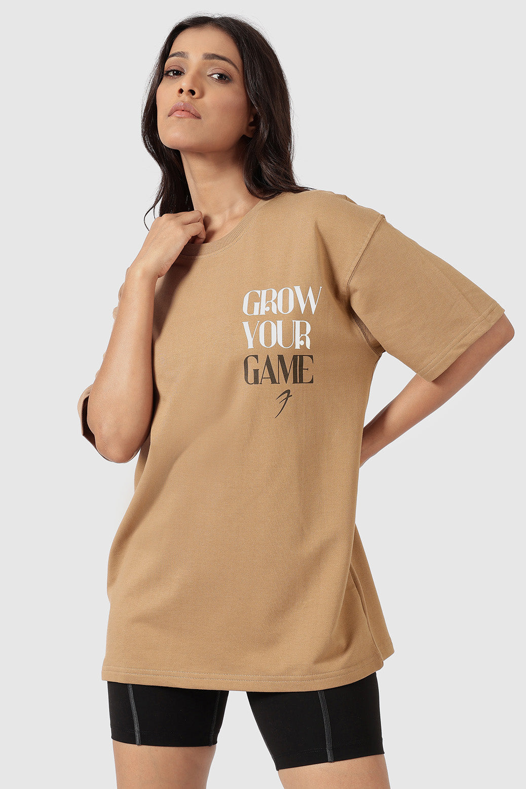 Grow Oversized T-shirts Brown