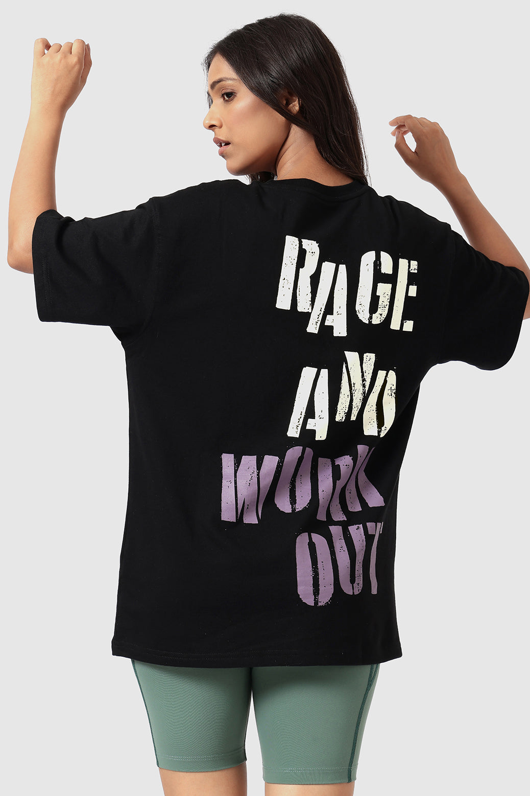 Rage Oversized T-shirts Black