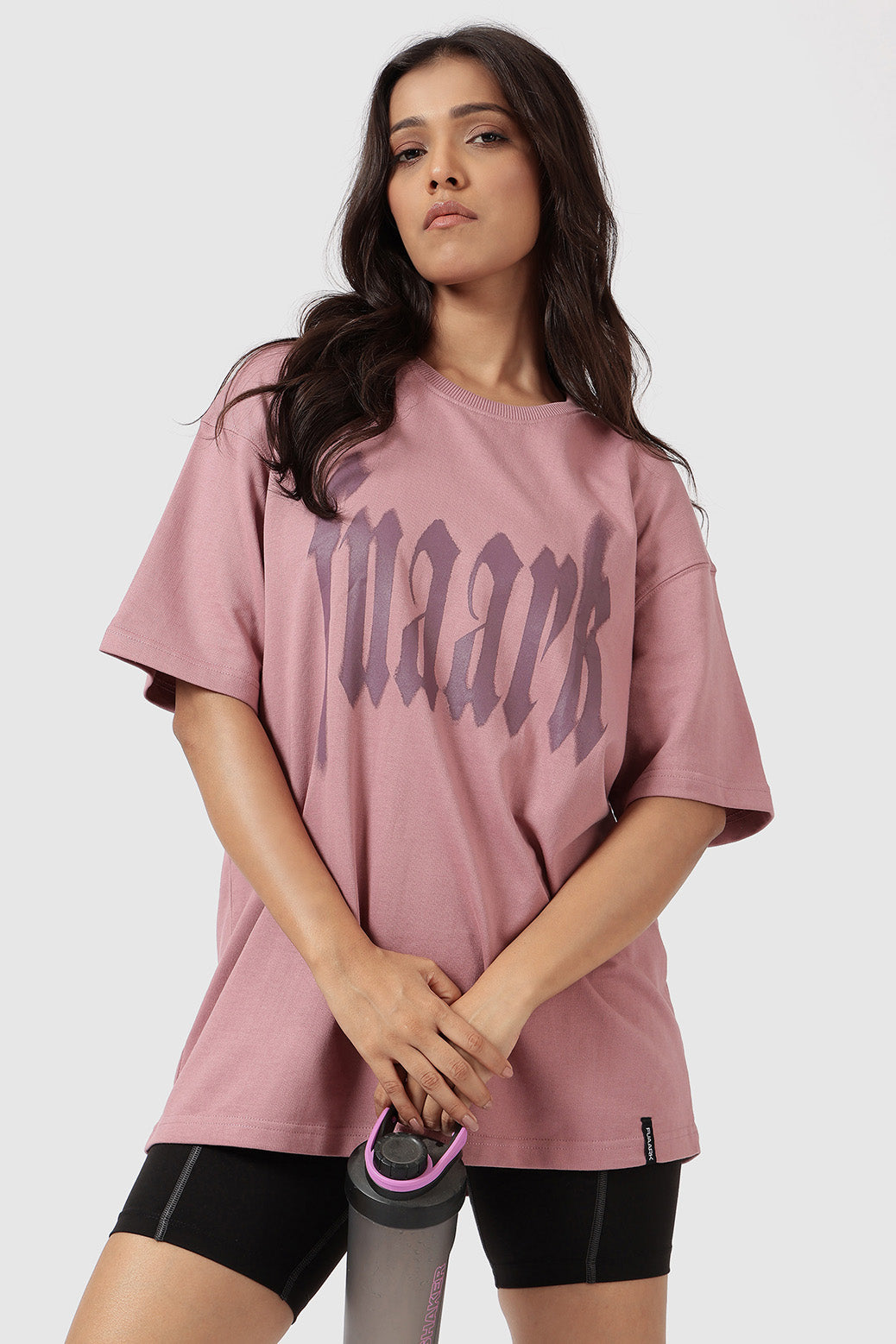 Blurred Oversized T-shirts Dusk Pink