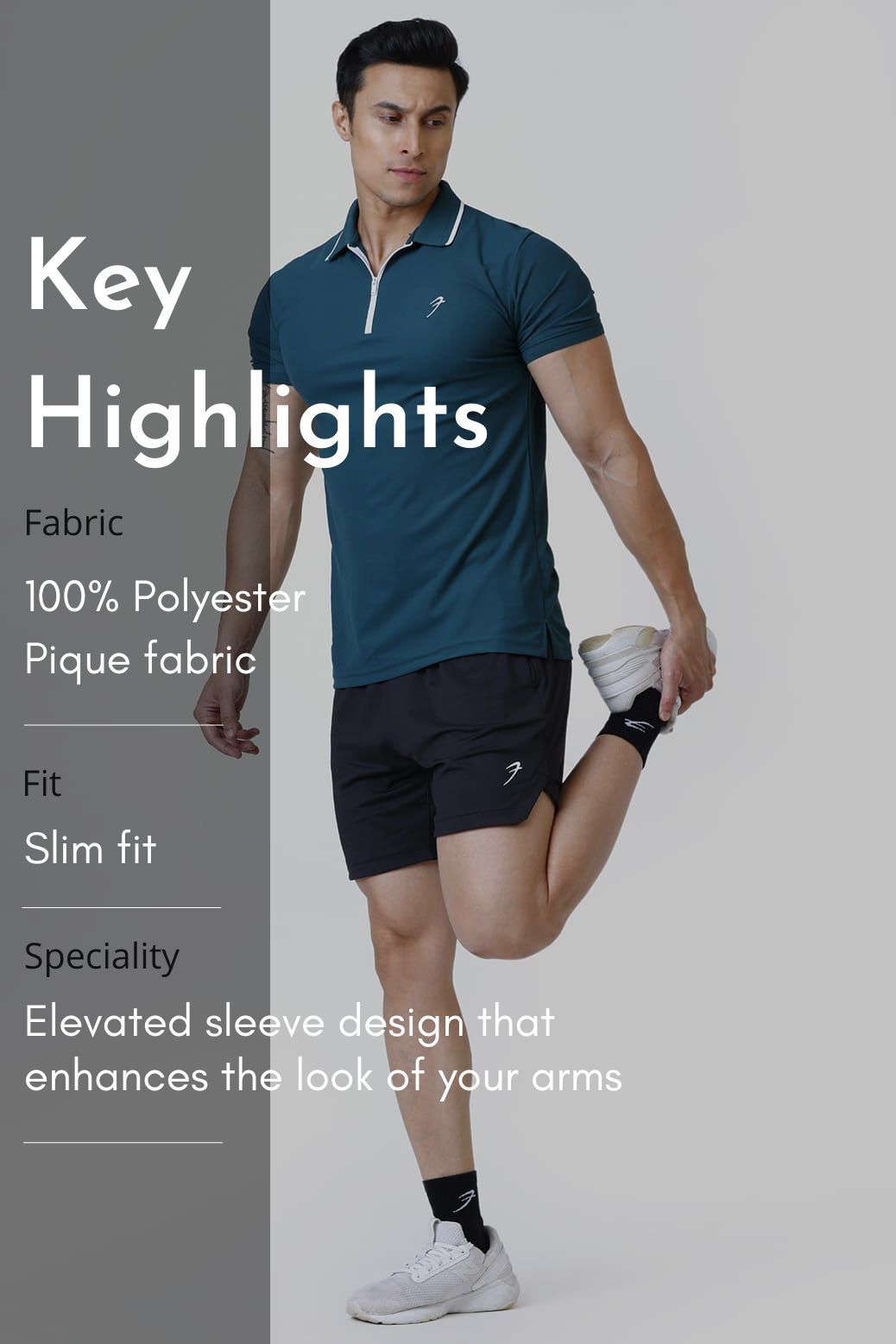 Stride Polo T-shirt Green