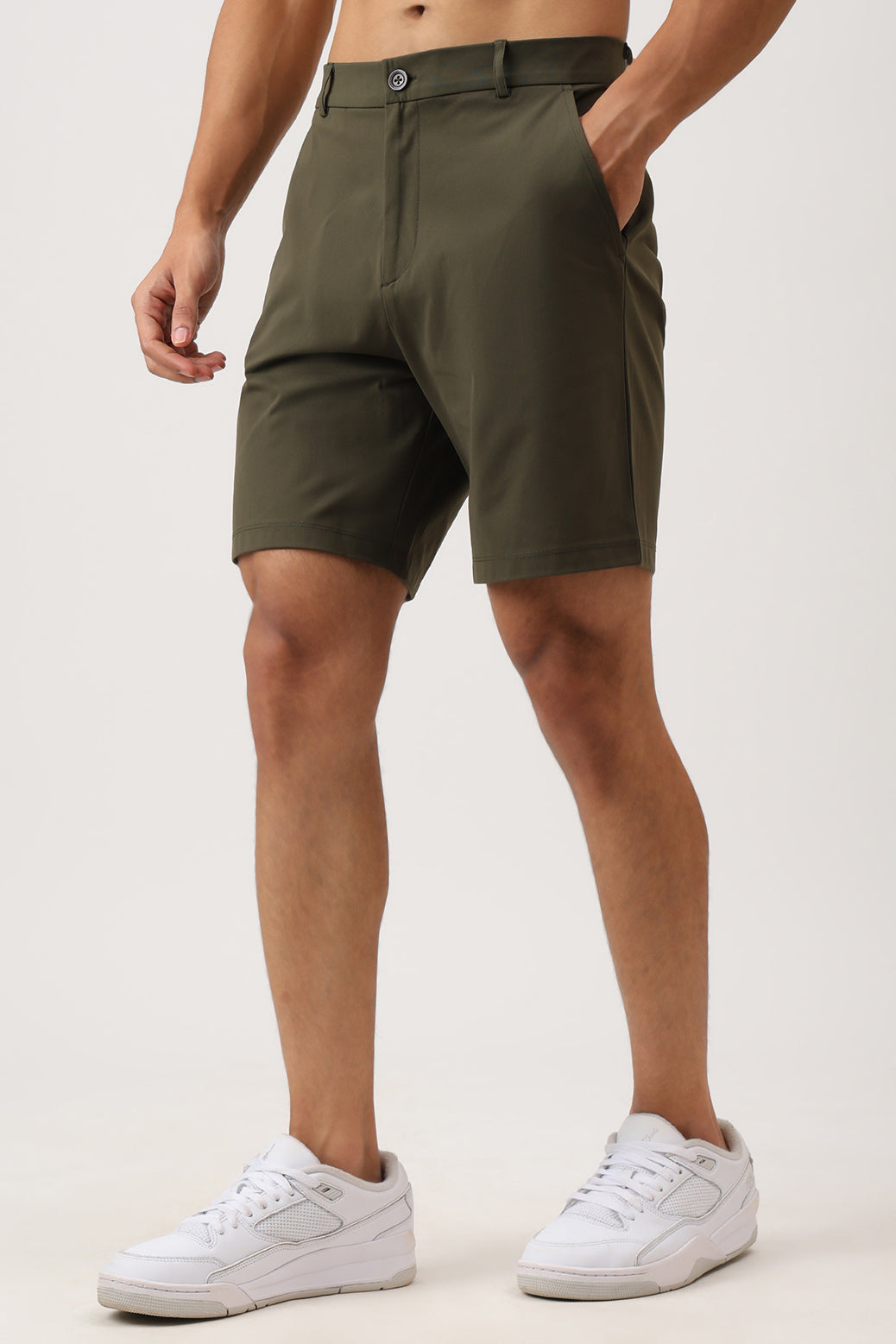 All Day Slim Shorts Military Green
