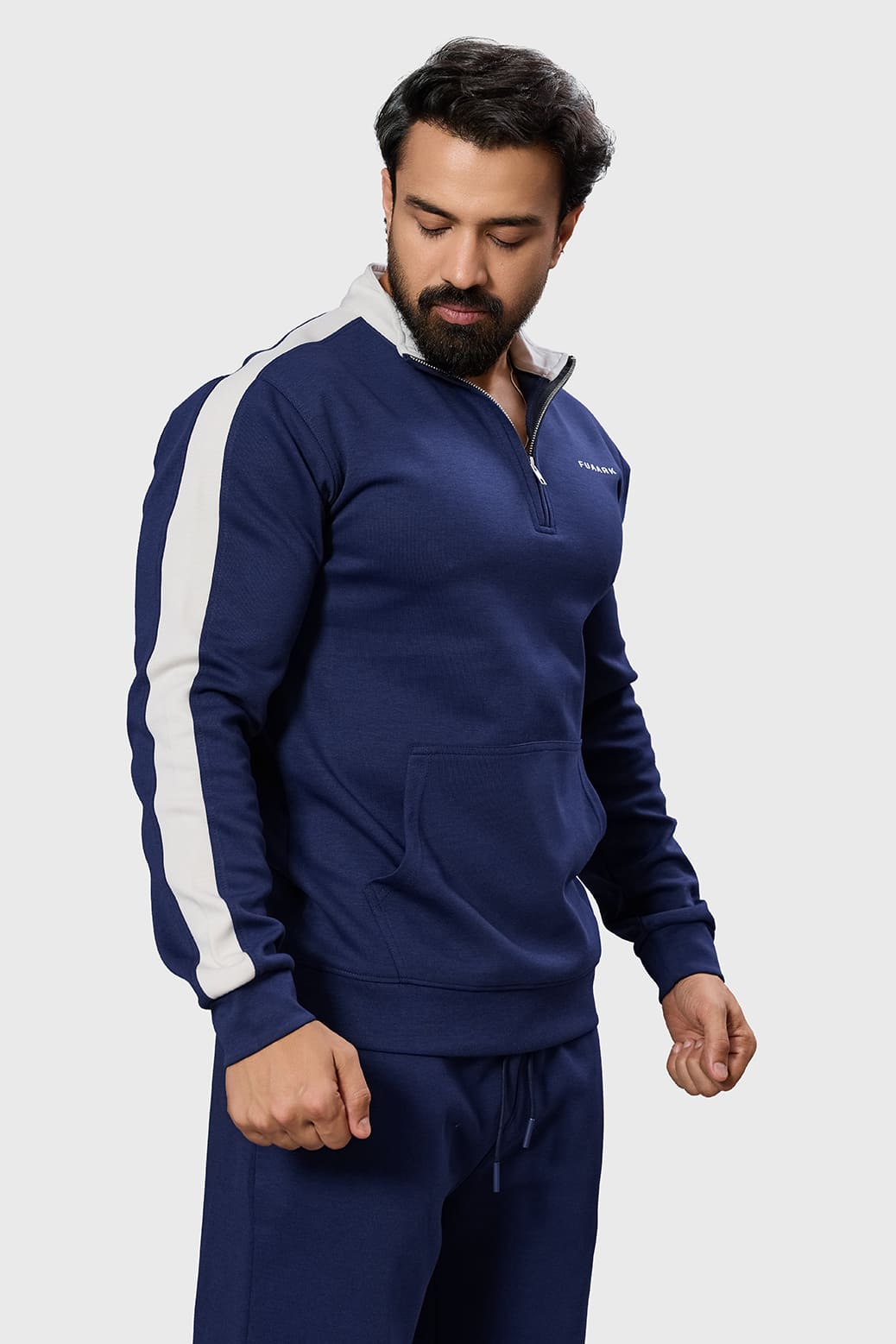 Alpine Pullover Navy/White