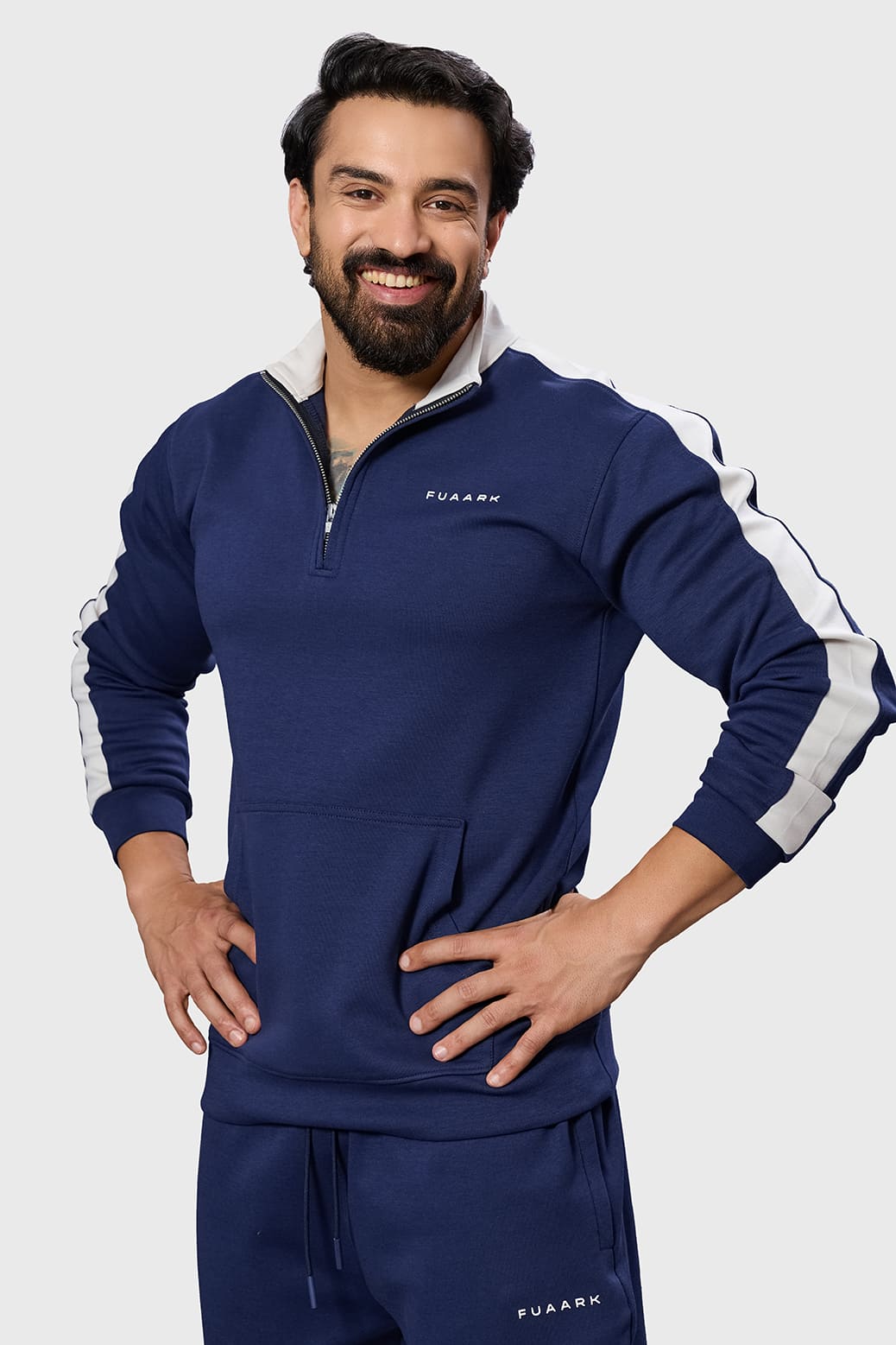 Alpine Pullover Navy/White