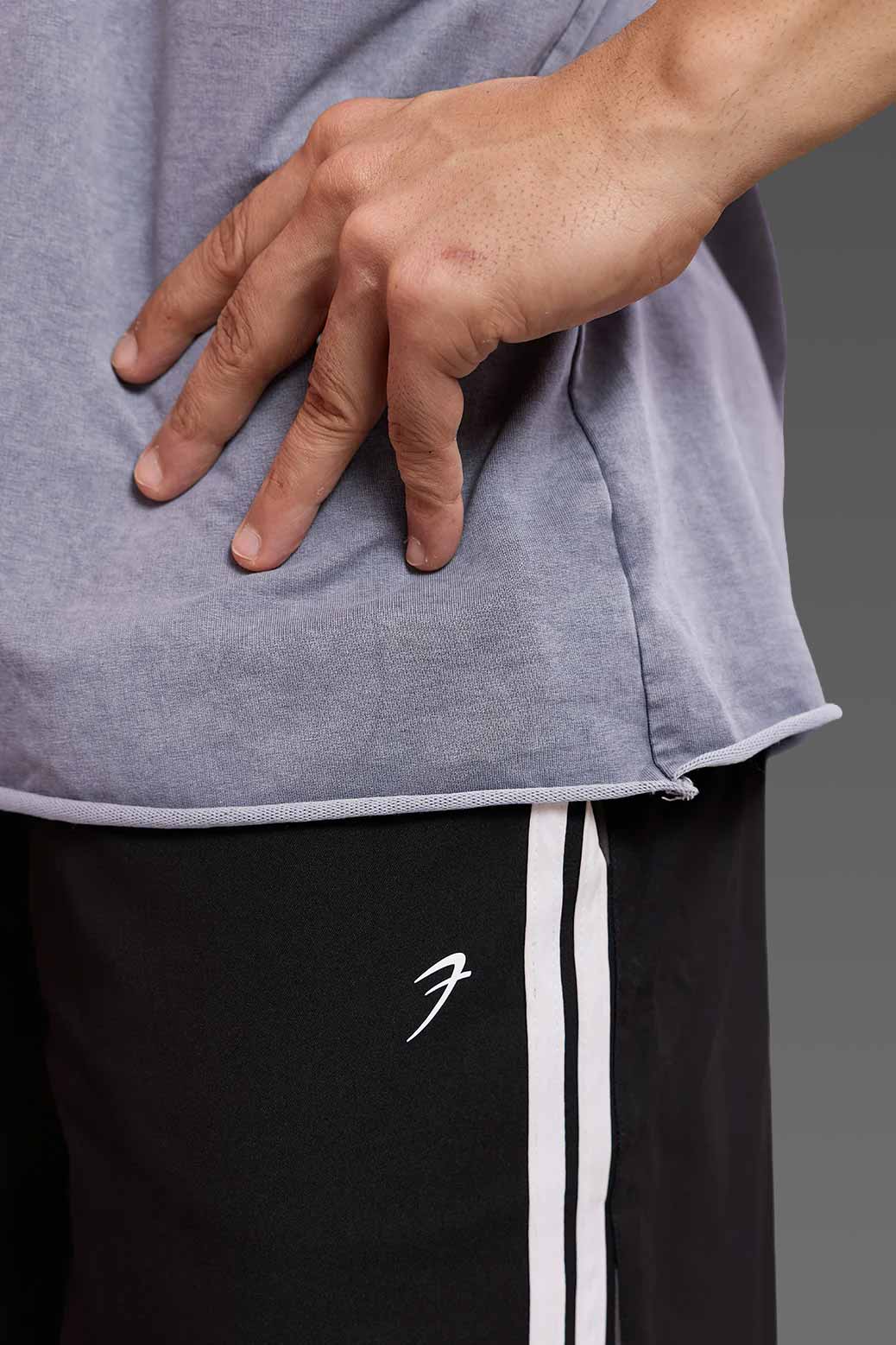 Ascend Washed Capsleeve Tank Light Grey