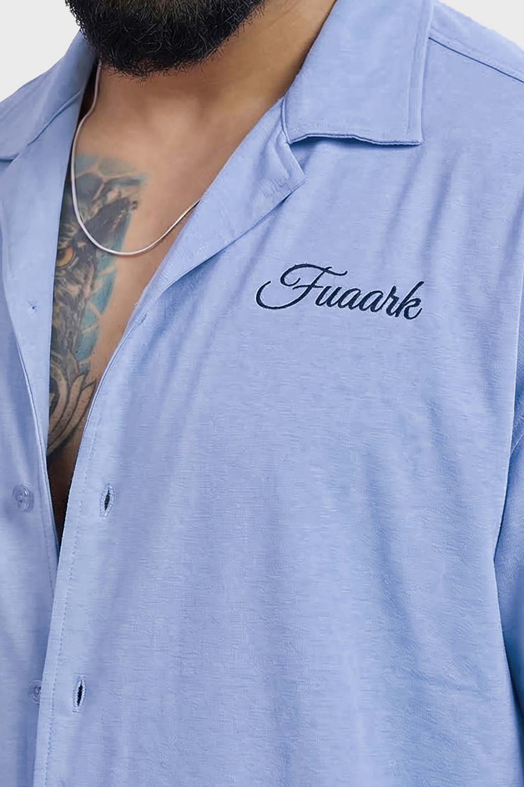 Ashline Oversized Shirt Sky Blue