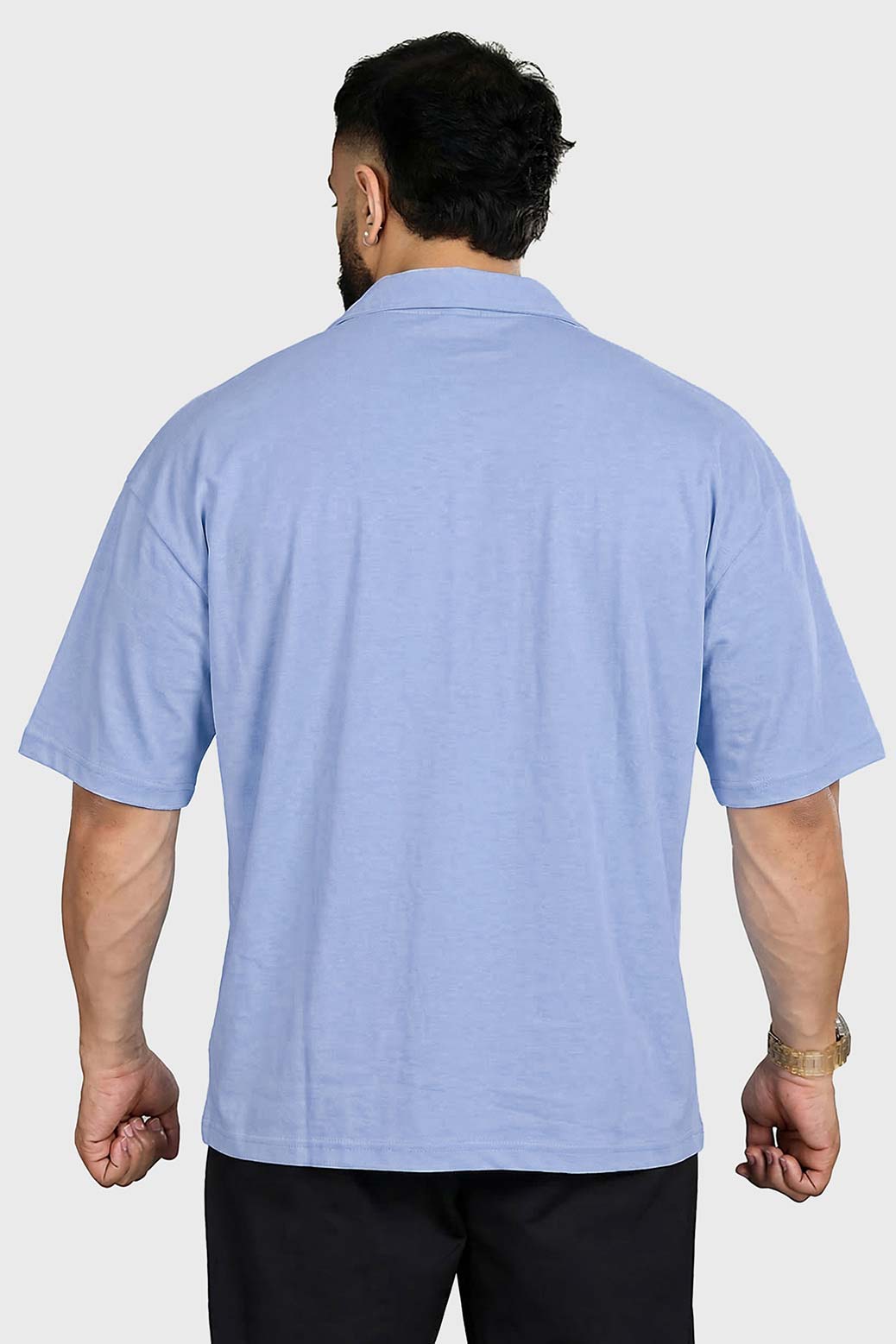 Ashline Oversized Shirt Sky Blue