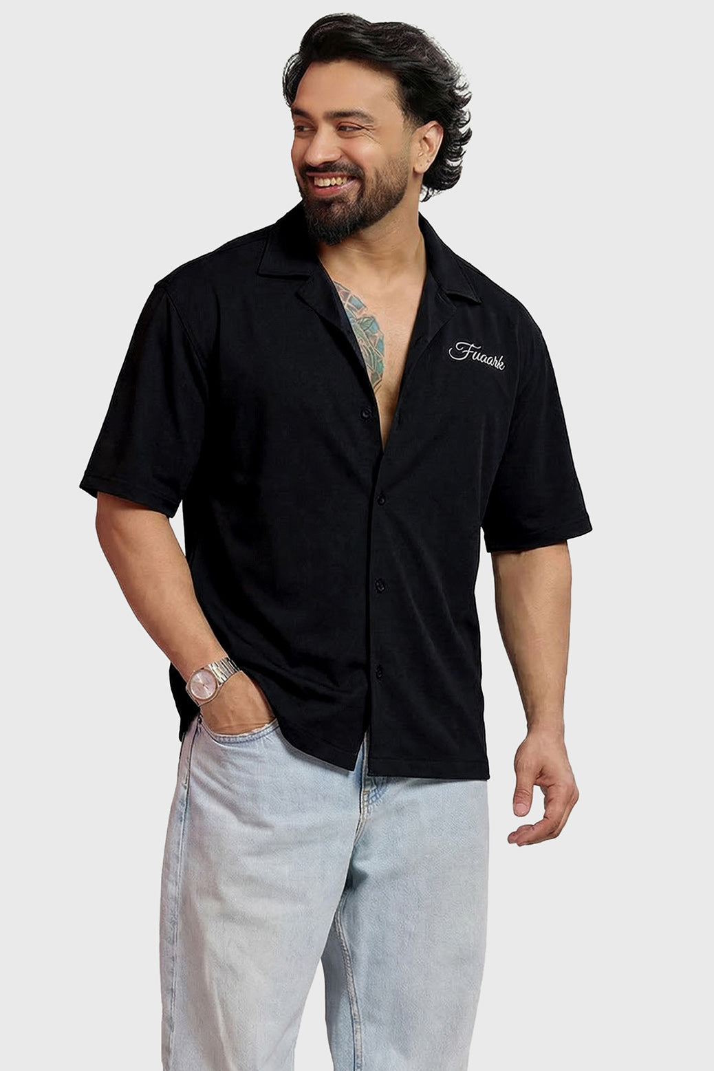 Ashline Oversized Shirt Black