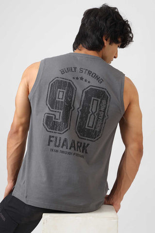 Built Strong Muscle Tank Grey