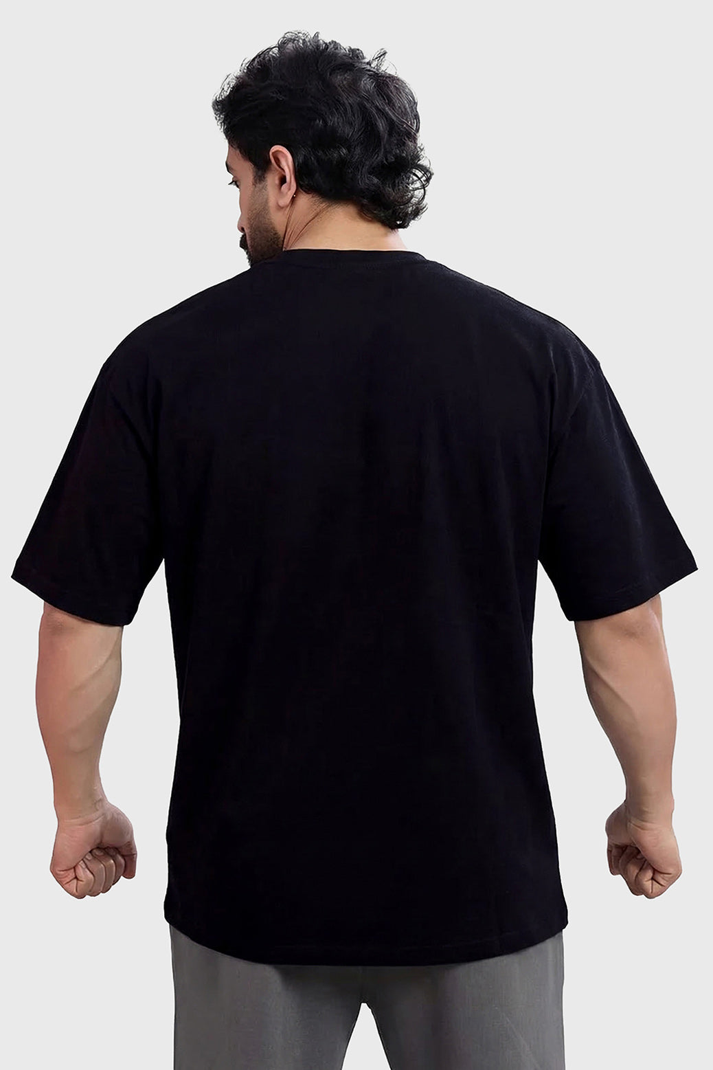 Born Of The Glitch Oversized T-shirt Black