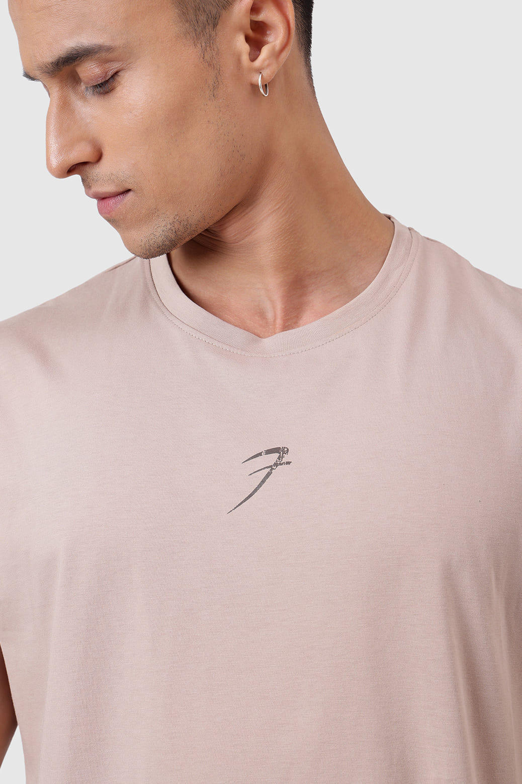 Brisk Capsleeves T-shirt Beige