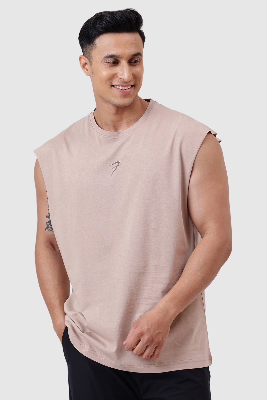 Brisk Capsleeves T-shirt Beige