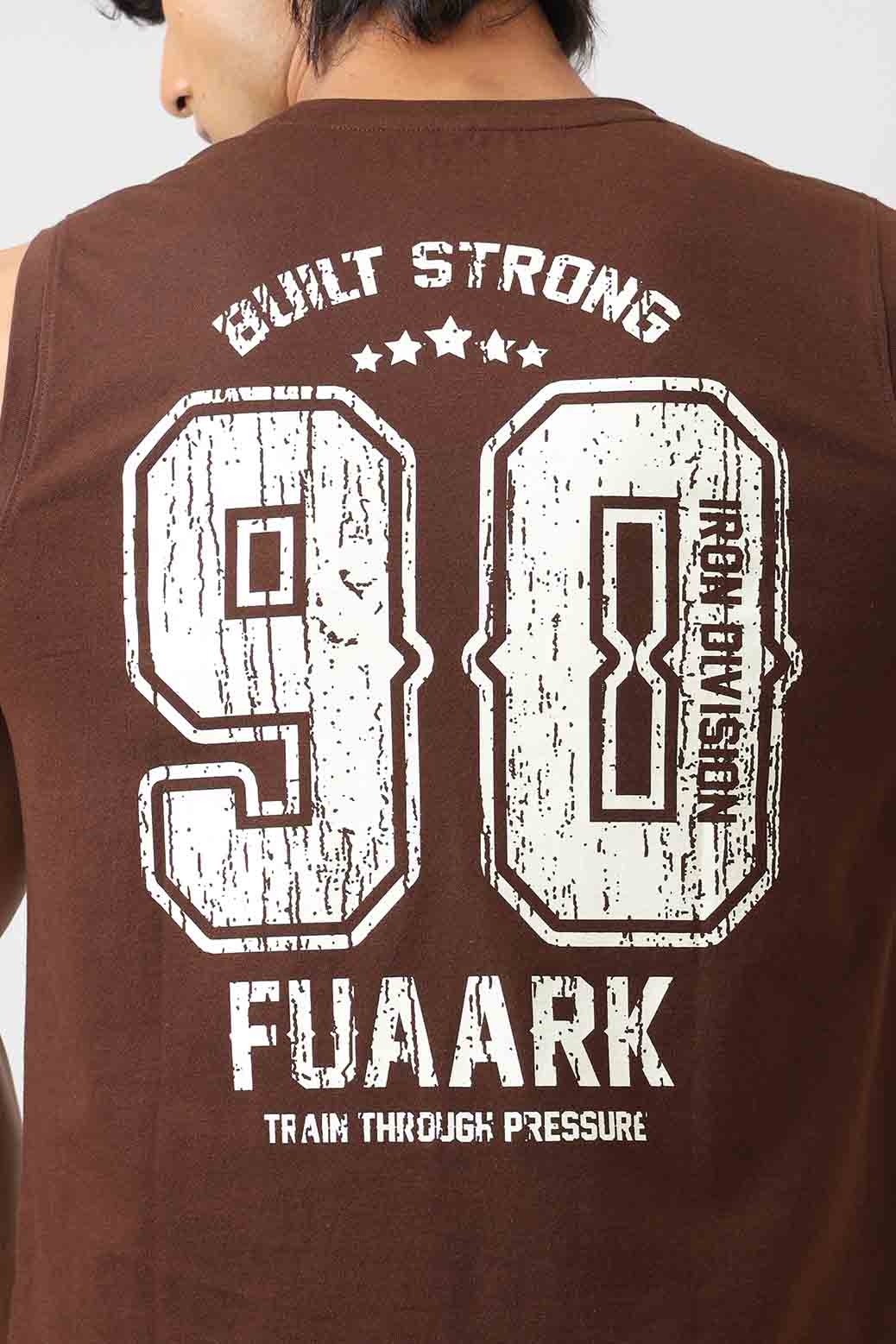 Built Strong Muscle Tank Coffee