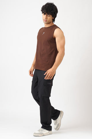 Built Strong Muscle Tank Coffee
