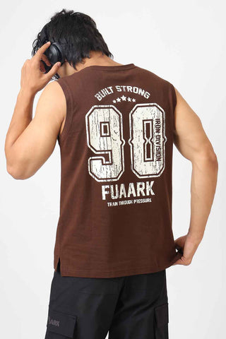Built Strong Muscle Tank Coffee