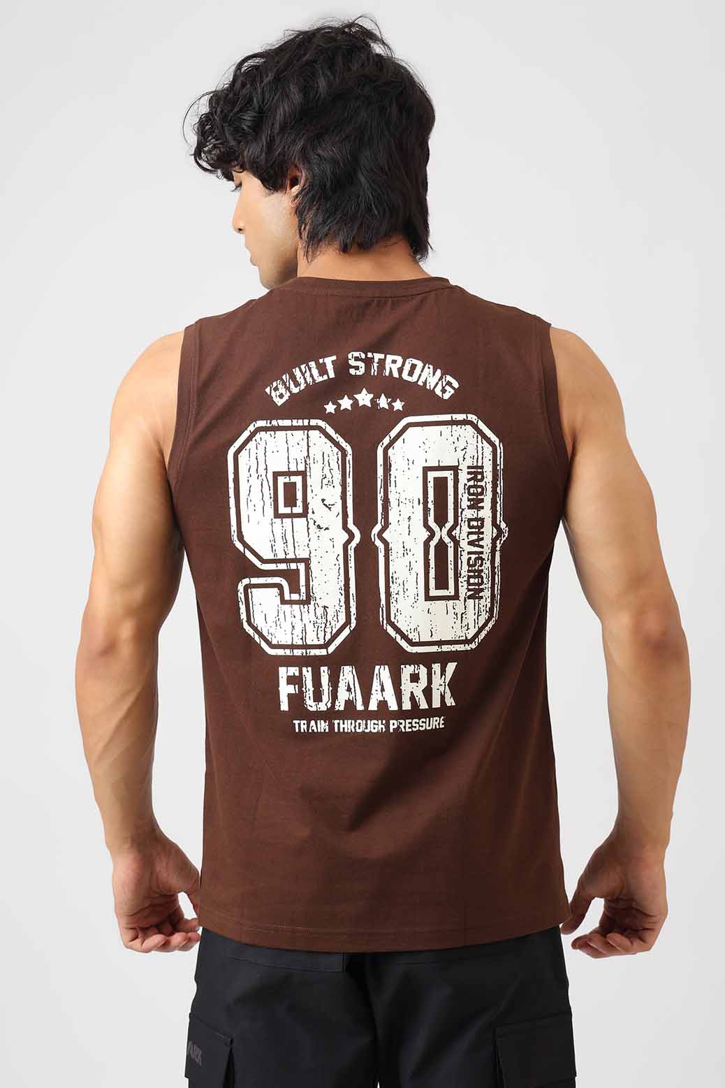 Built Strong Muscle Tank Coffee