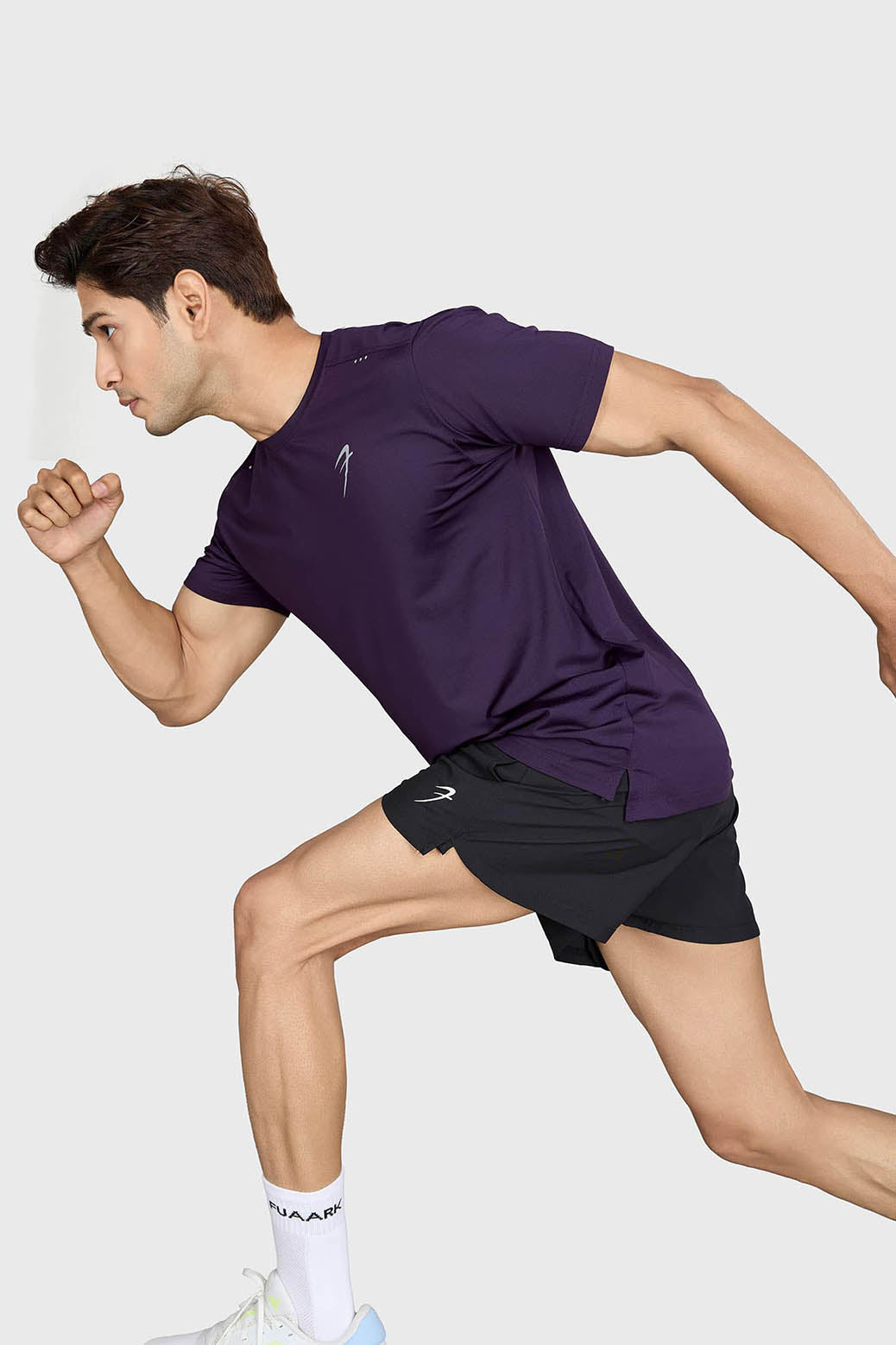 Laser Cut Running T-shirt Violet