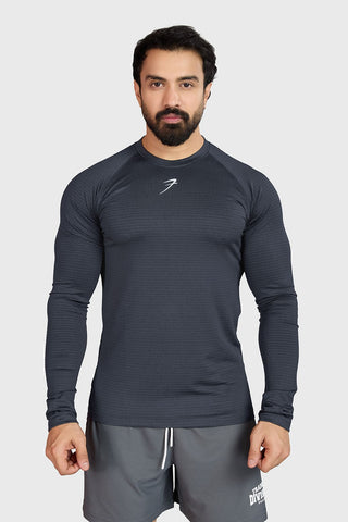 Midnight Fullsleeves T-shirt Dark Grey