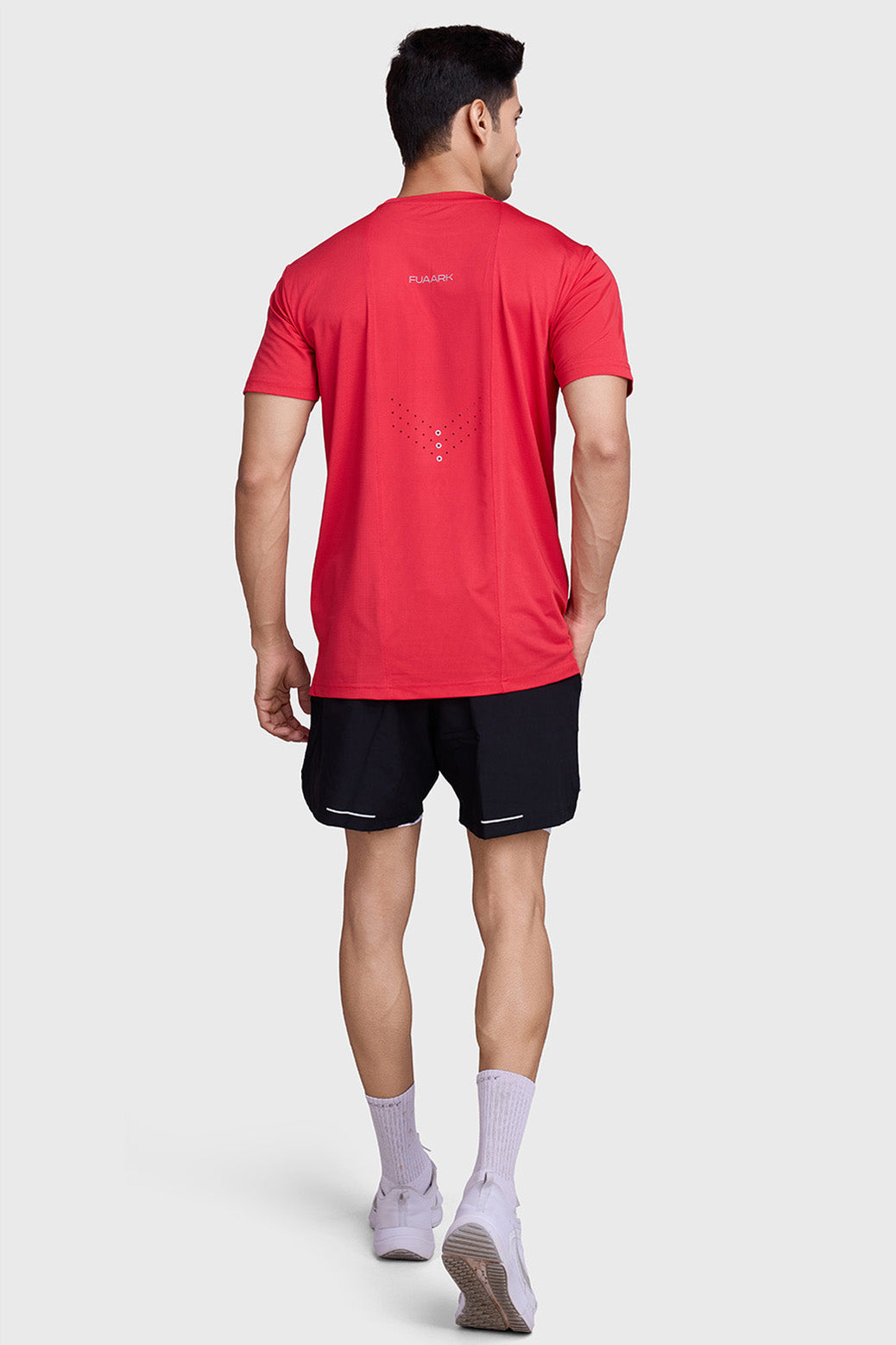 Laser Cut Running T-shirt Red