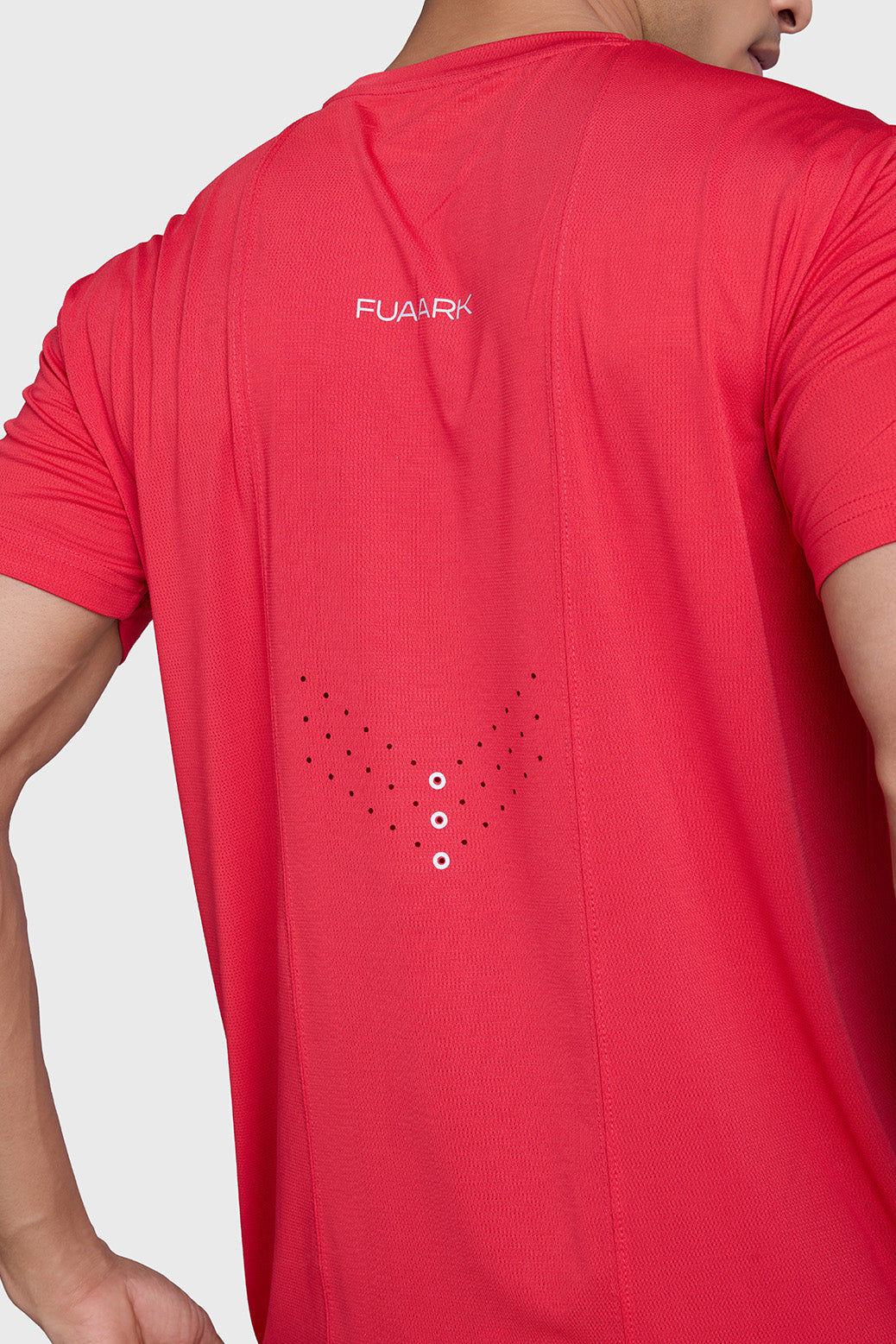 Laser Cut Running T-shirt Red