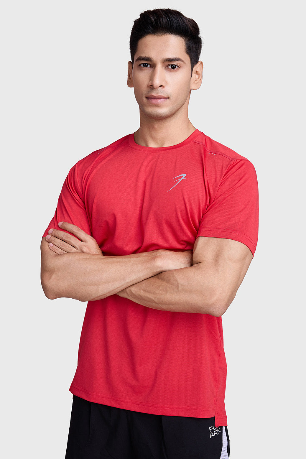 Laser Cut Running T-shirt Red