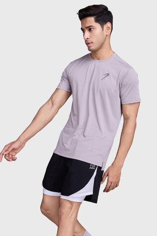 Laser Cut Running T-shirt Grey